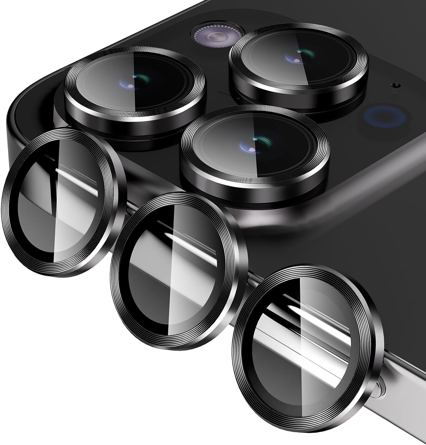  Ailun 3 Pack Camera Lens Protector for iPhone 15 Pro