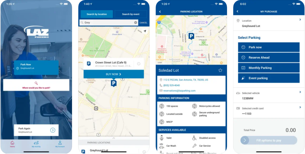 apps to find parking on iPhone