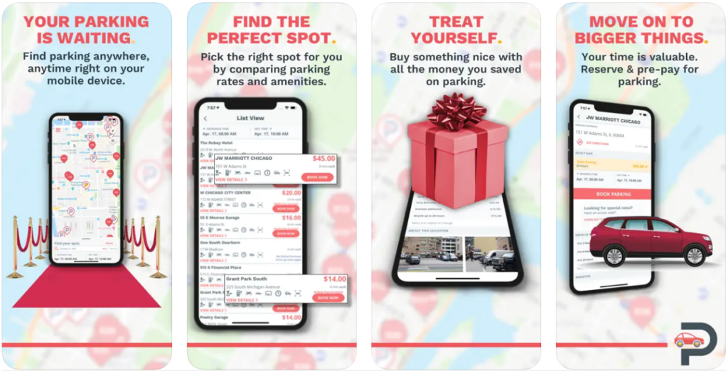 apps to find parking on iPhone