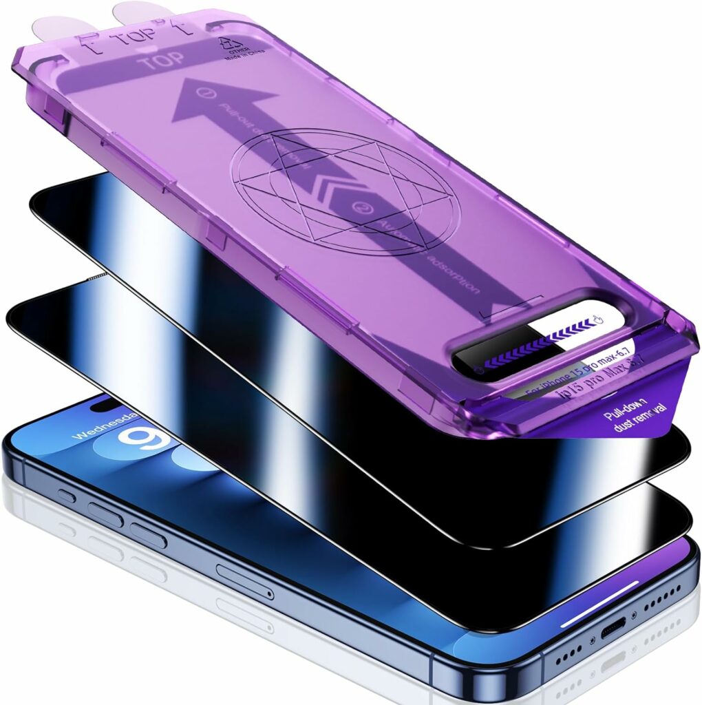best privacy screen protectors for iPhone 15 Pro Max