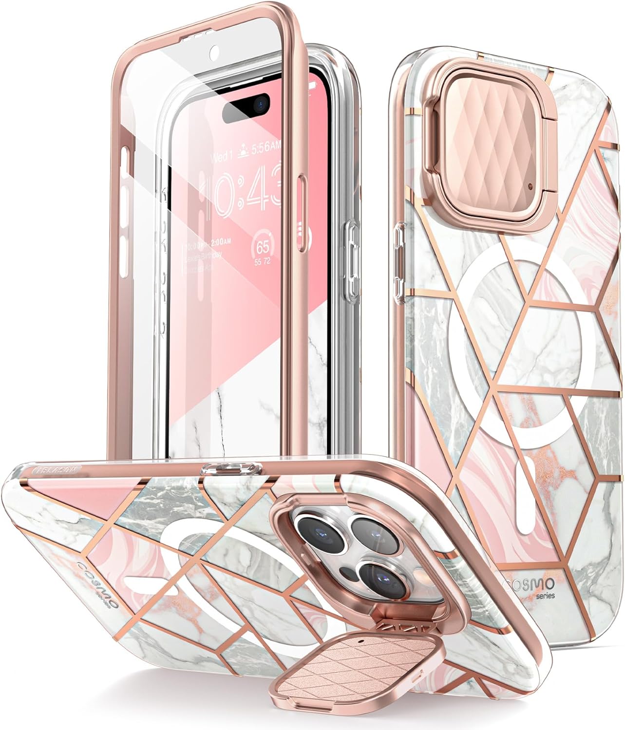  Misscase for iPhone 15 Pro Max Magnetic Glitter Case