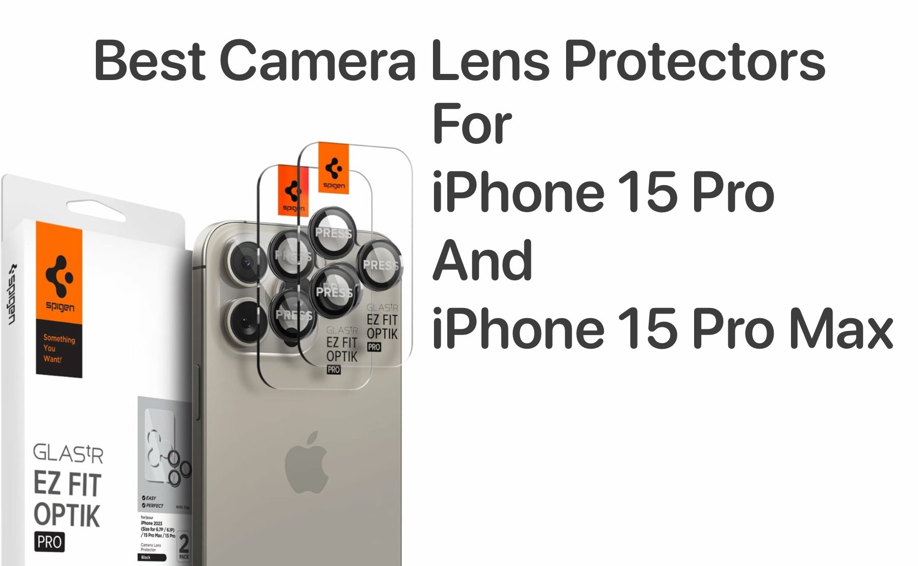 GlassWarrior Lens Protector for iPhone 15 Pro Max