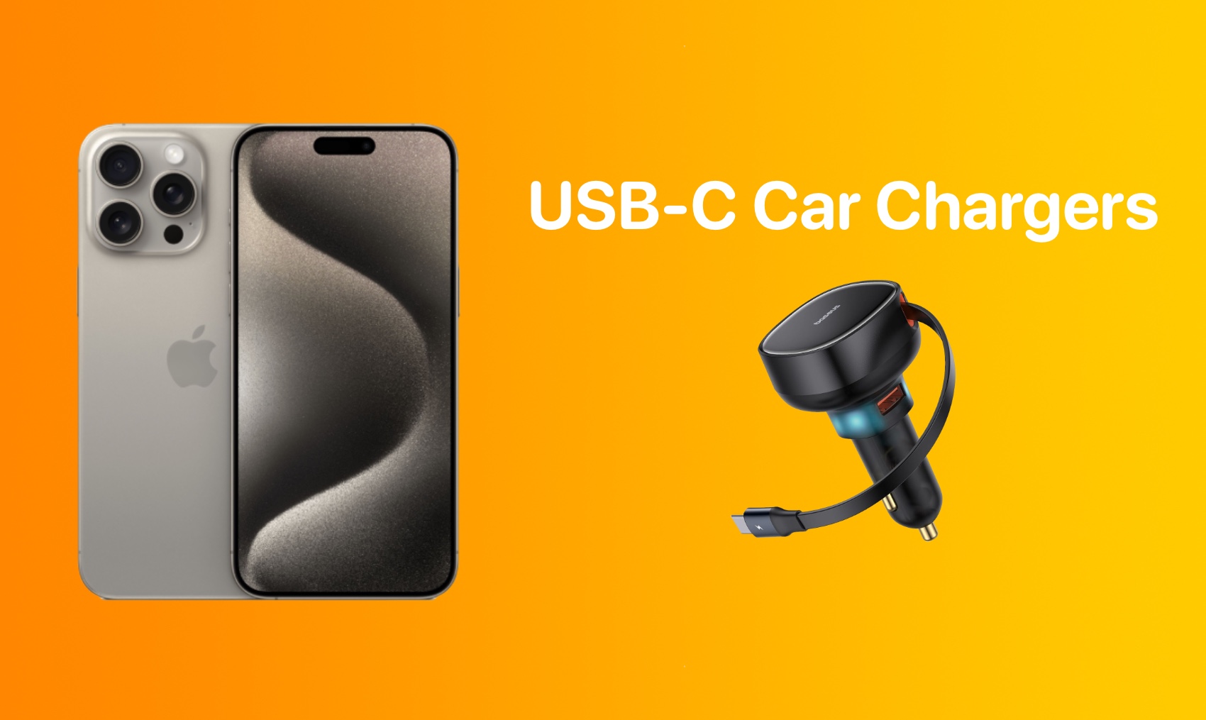 Ainope Usb C Car Charger Fast Charge, 60W Smallest Usb Car Charger