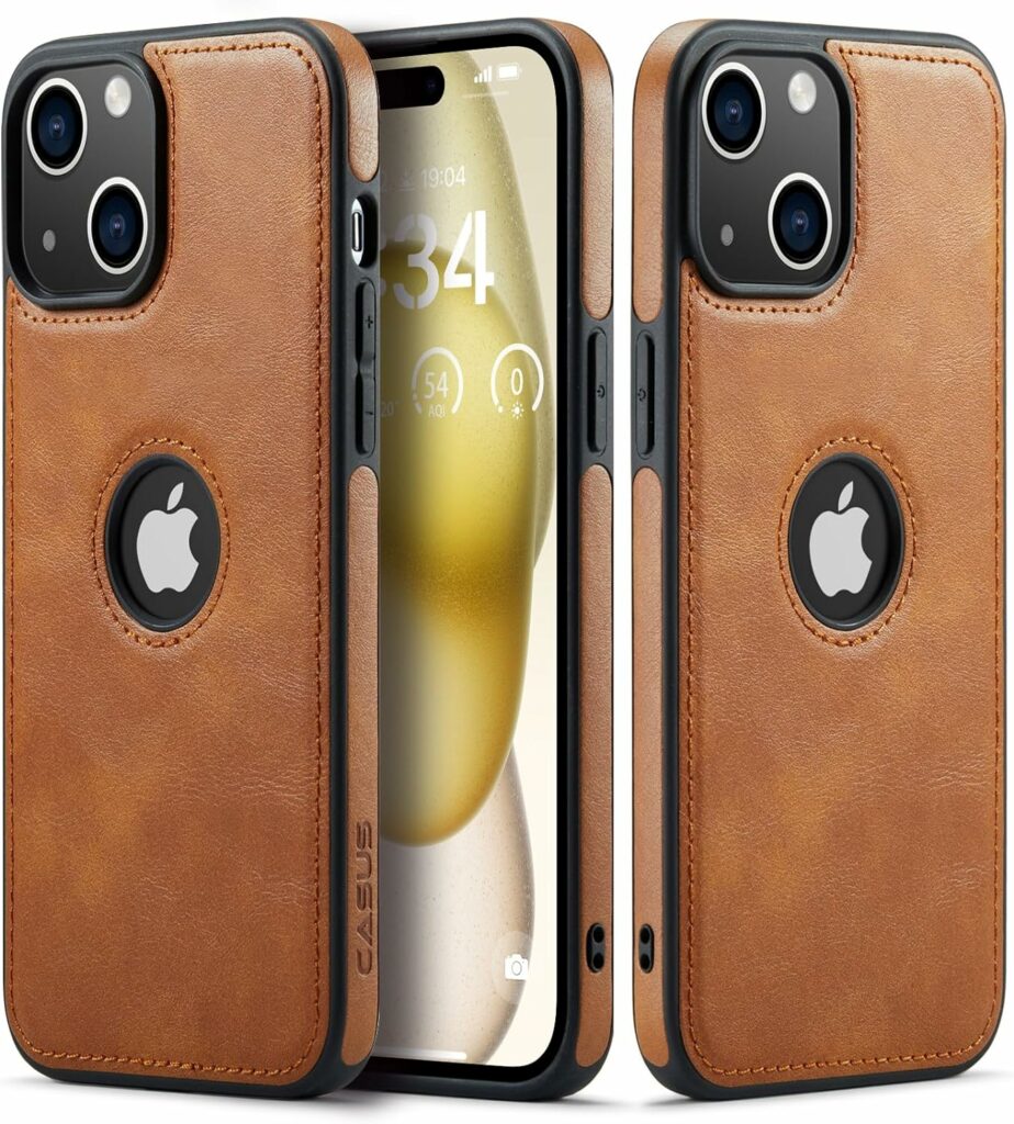iPhone 15 Plus leather cases