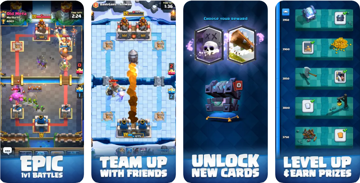 Melhores jogos multiplayer PvP parecidos com Clash Royale