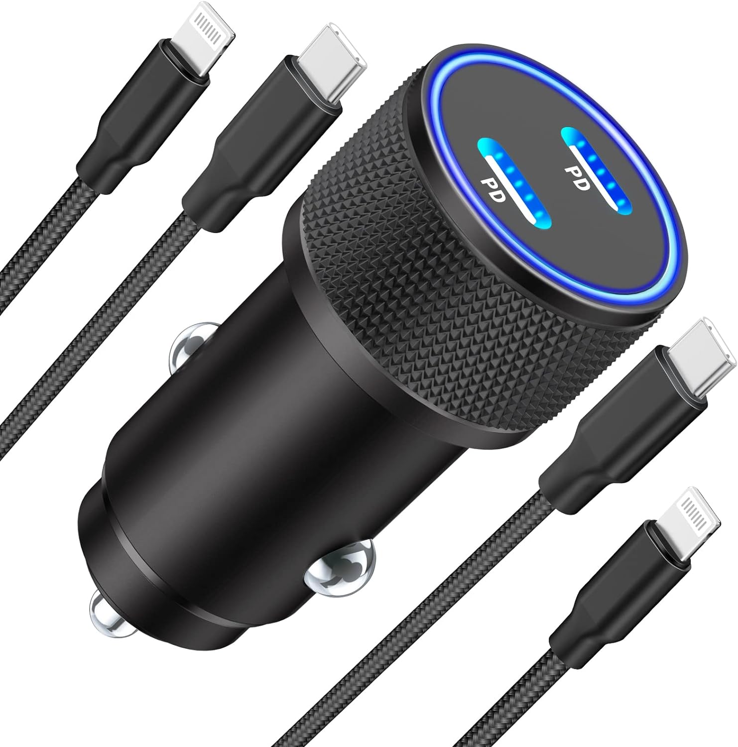 Apple MFi Certified] 48W iPhone Car Charger, AINOPE USB C Car
