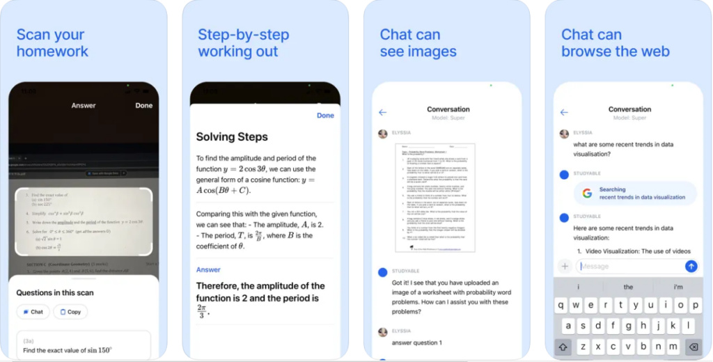 iPhone homework helper apps free