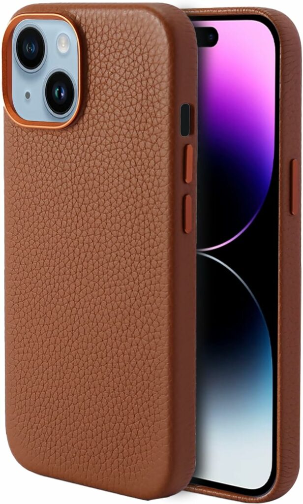 Journey iPhone 15 Leather Case iPhone 15 Plus / SaddleBrown