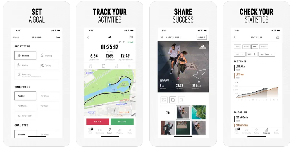 Apple watch best sale adidas running app