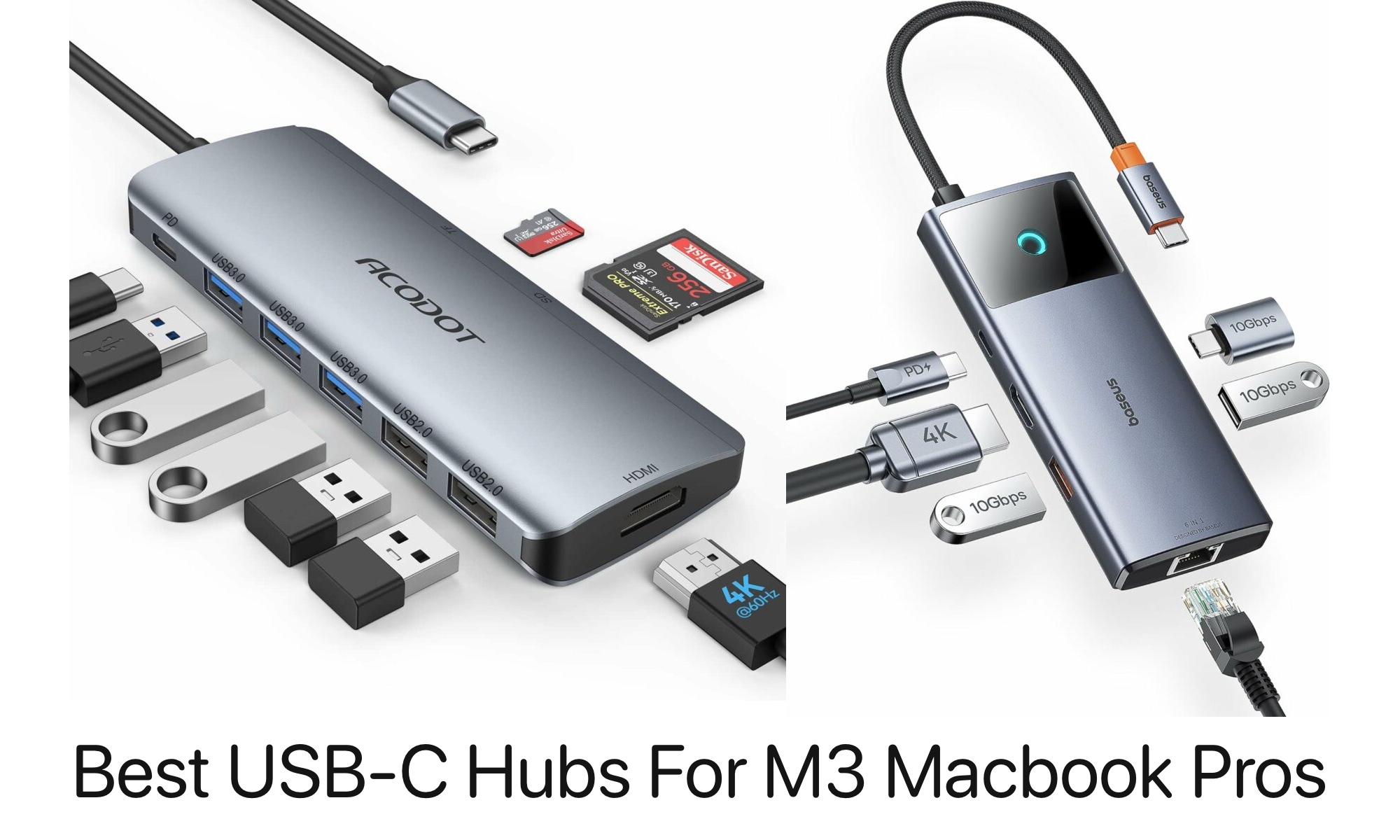 UGREEN Revodok Hub USB C HDMI 4K 7 en 1 avec PD 100W Charge Adaptateur USB