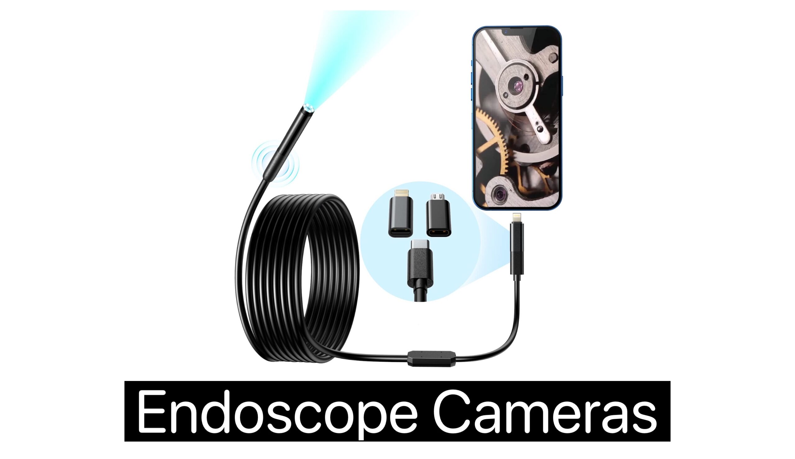 Depstech Wireless WiFi Endoscope 2.0MP HD Snake Inspection Camera