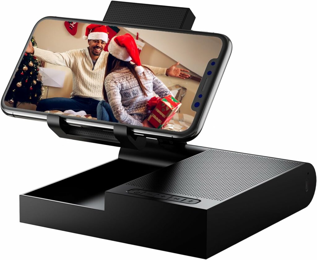 DOSS Cell Phone Stand with Wireless Bluetooth Speaker