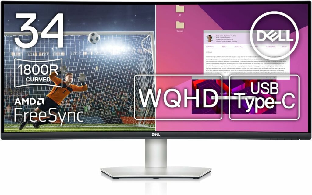 Dell Curved USB-C 34-inch WQHD Monitor on sale