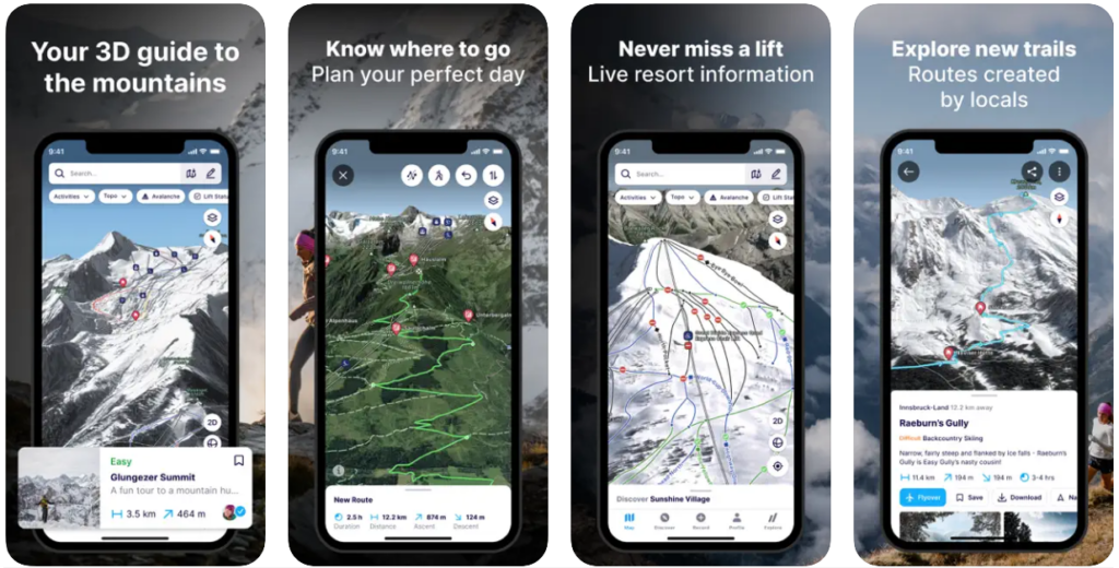FATMAP app for iPhone