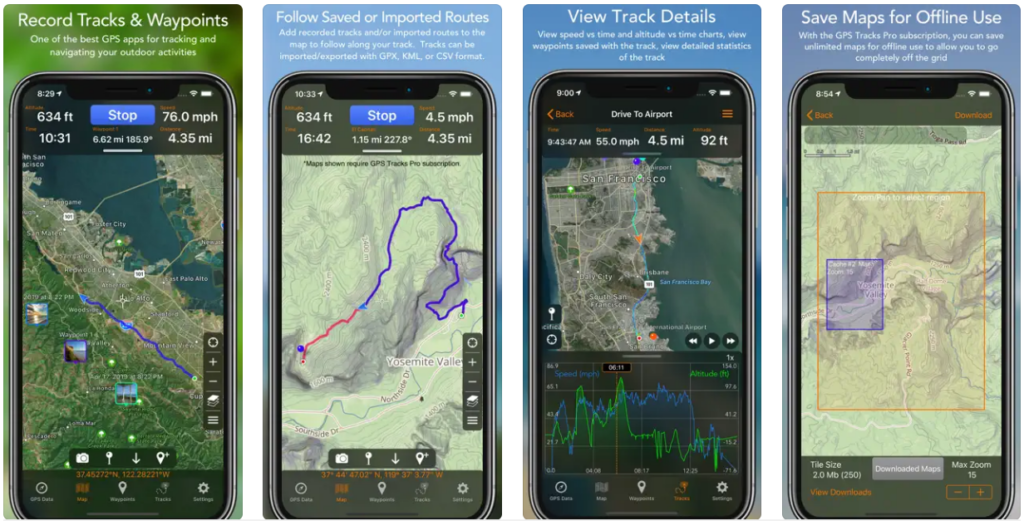 GPS Tracks app