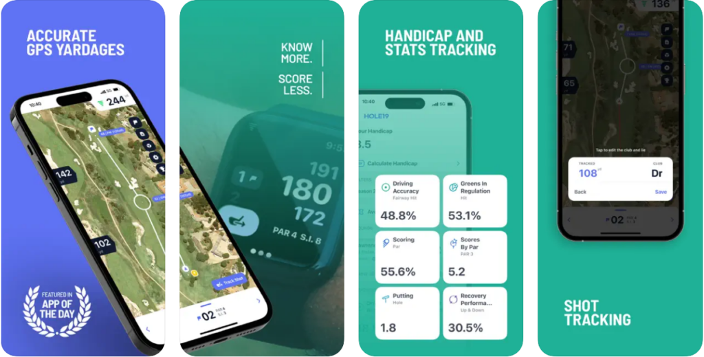 Hole19 Golf GPS app for iPhone