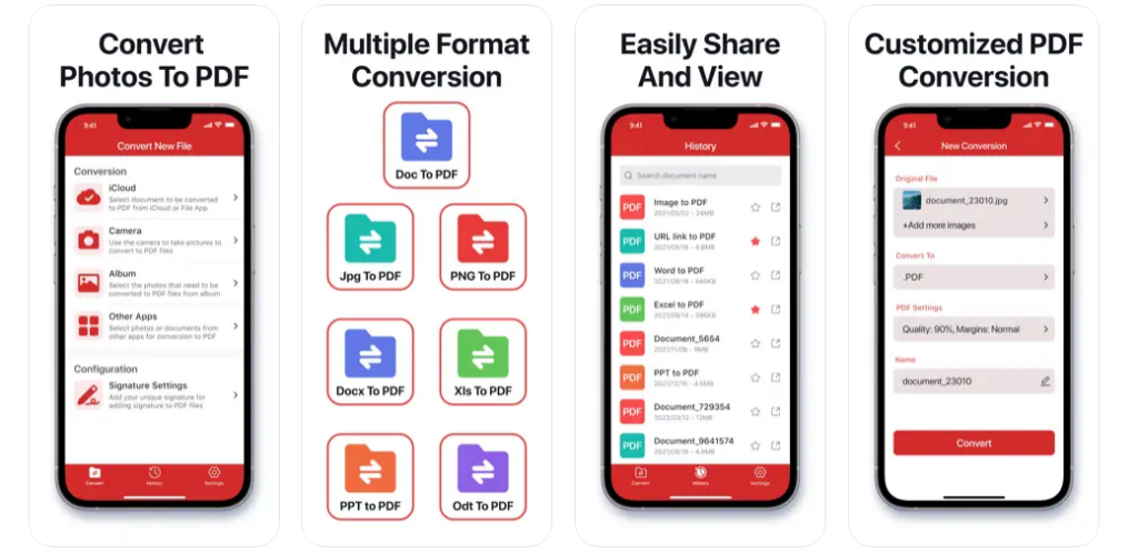 best photo to PDF converter apps 2024
