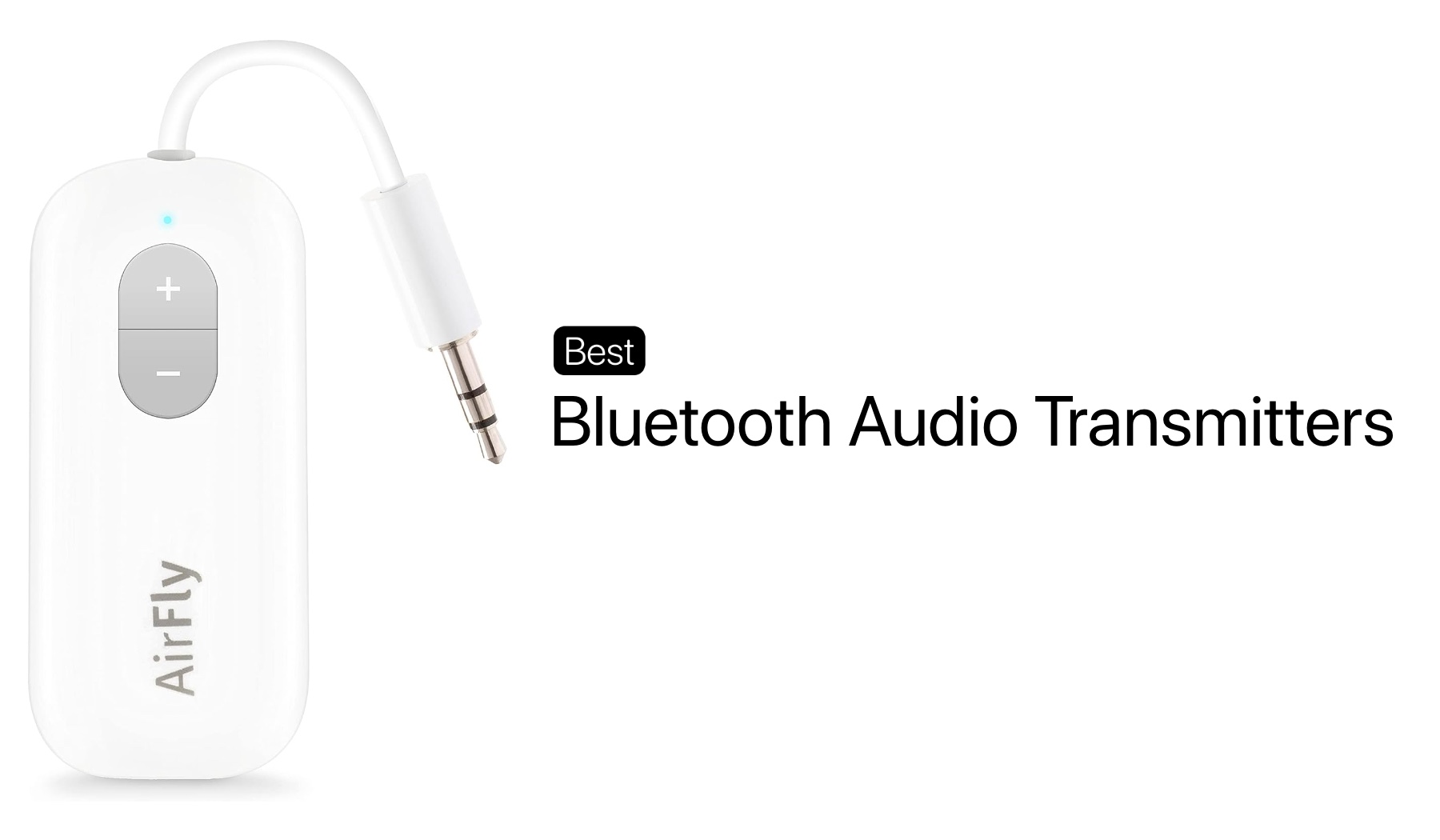Twelve South AirFly Duo | Bluetooth Wireless Transmitter with Audio Sharing  for up to 2 AirPods / Headphones, Use with any 3.5 mm Jack on Airplanes