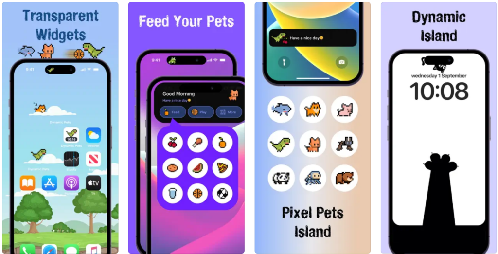 Pixel Pets & Island Wallpapers