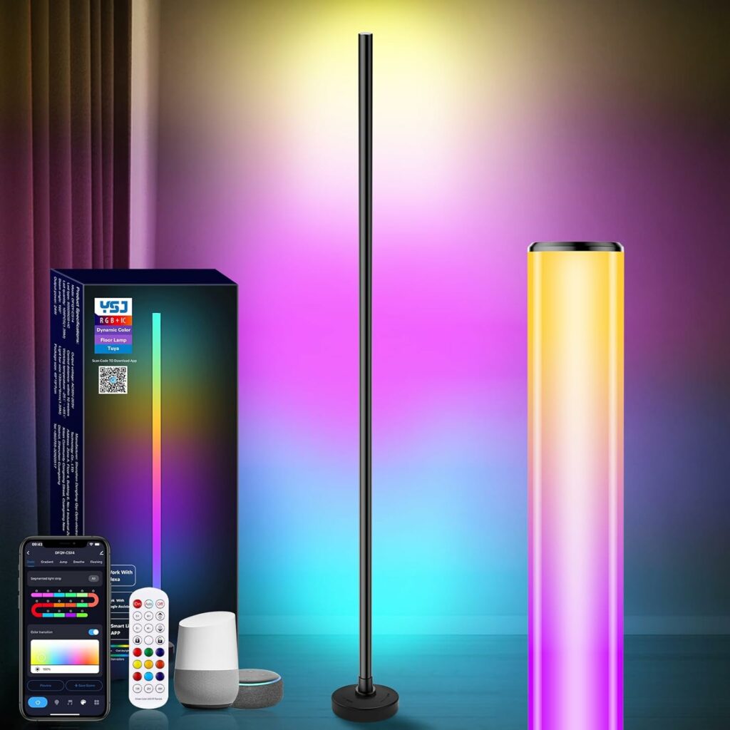YSJ RGB LED Corner Floor Lamp