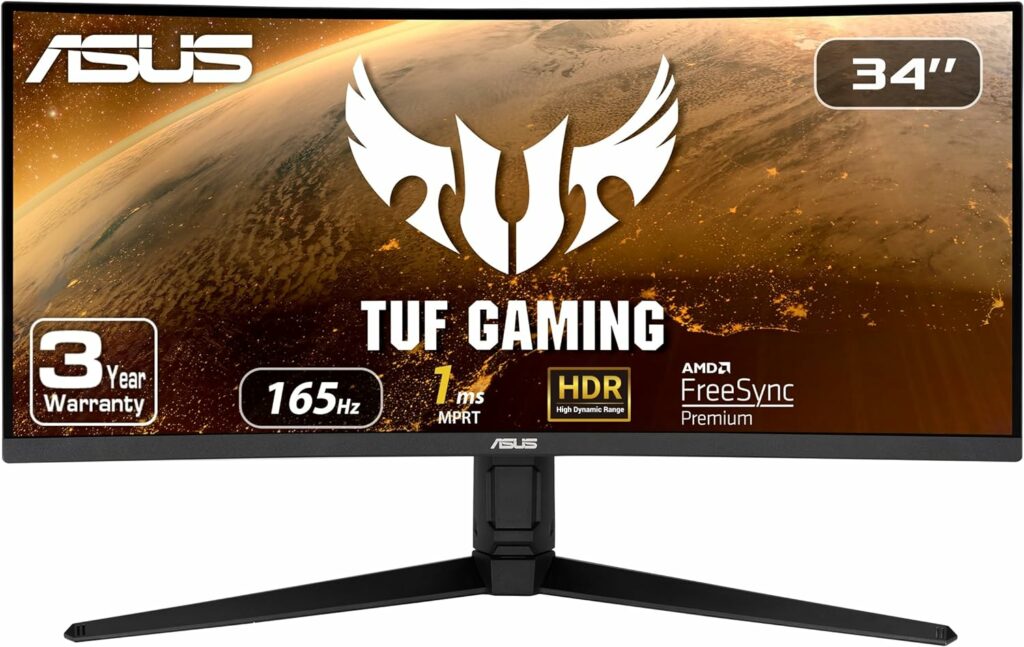 ASUS TUF 34 Inch Curved Gaming Monitor