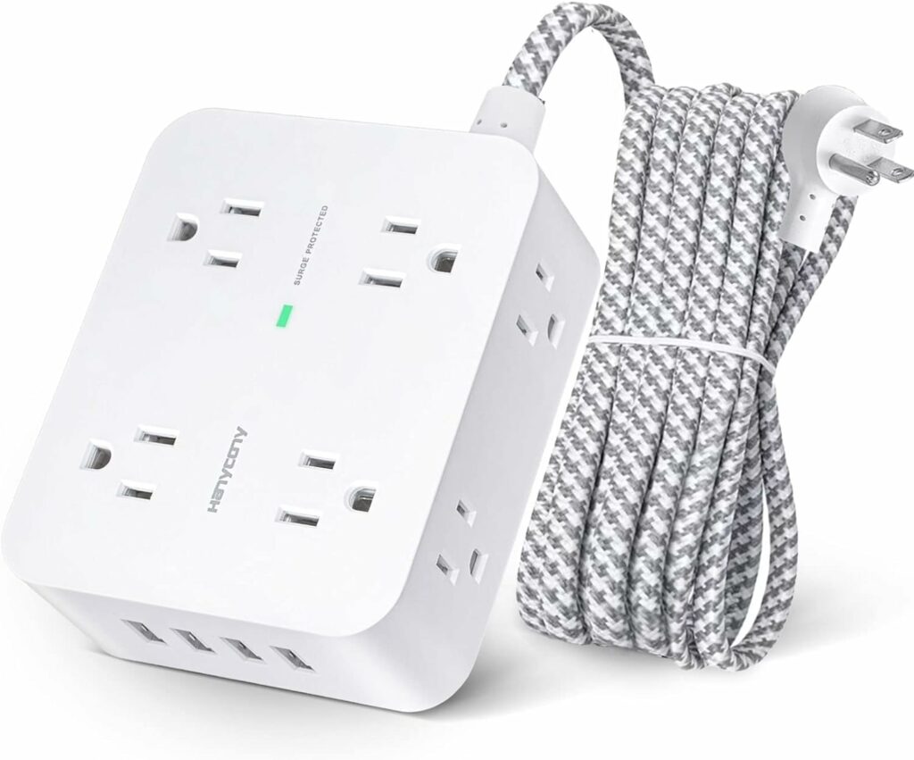 HANYCONY 8-Outlet Surge Protector Power Strip