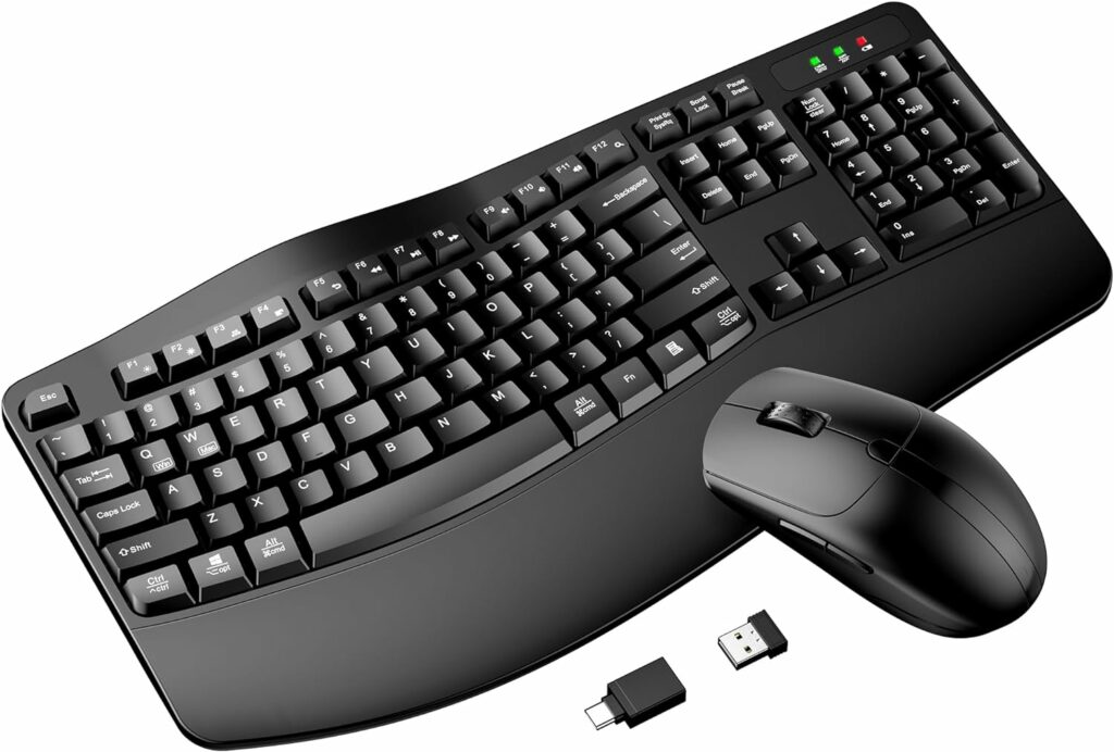 KPMARE Wireless Ergonomic Keyboard and Mouse