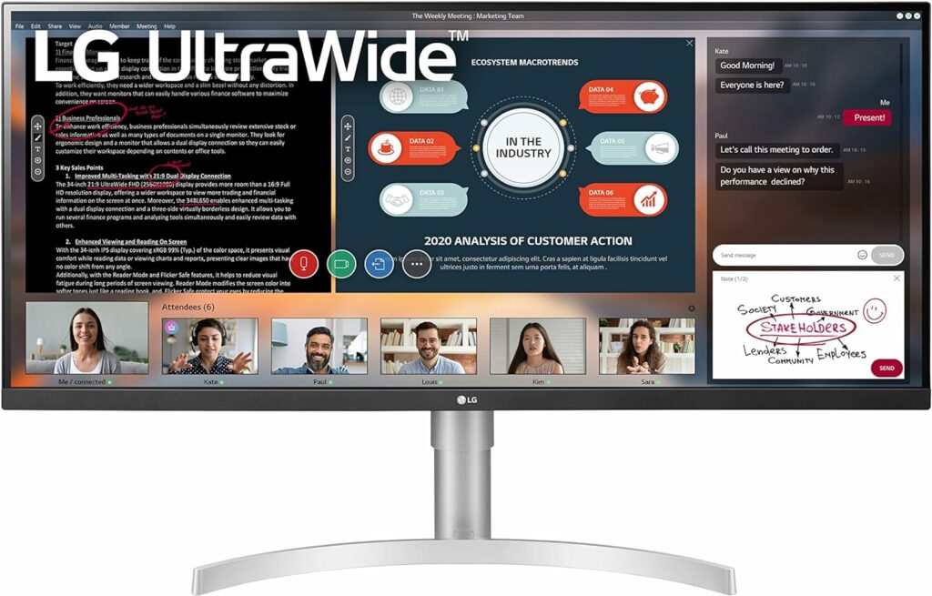 LG 34WN650-W UltraWide Monitor