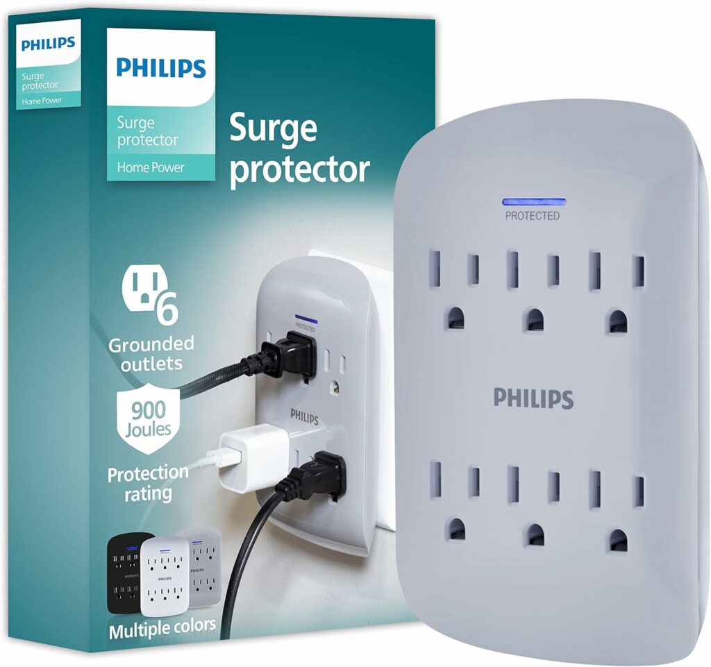 Philips 6-Outlet Extender Surge Protector