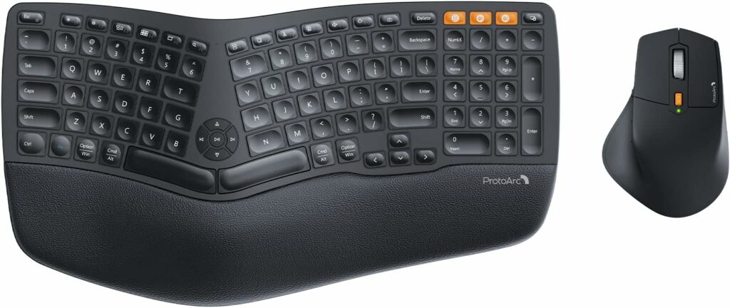 ProtoArc EKM01 Ergo Wireless Keyboard & Mouse