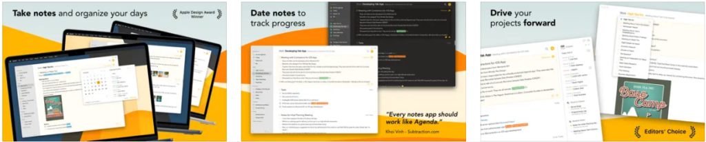 Agenda - Notes meets Calendar app for Mac