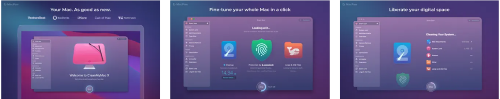 CleanMyMac X app