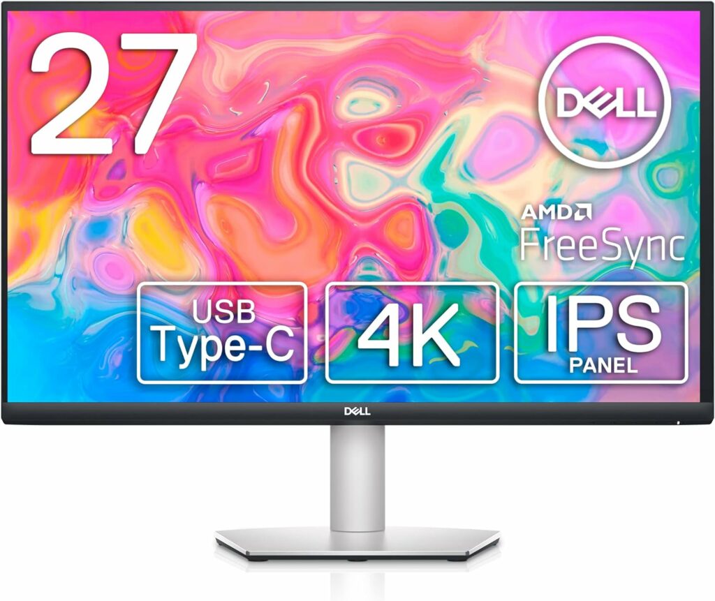 Best Monitor for 16-inch MacBook Pro: Dell S2722QC 27-inch 4K USB-C Monitor