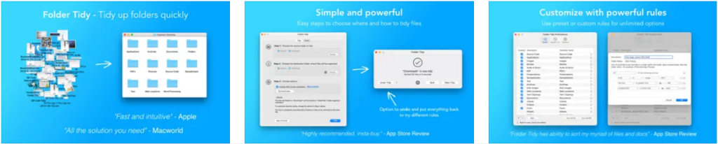 Folder Tidy app for Mac
