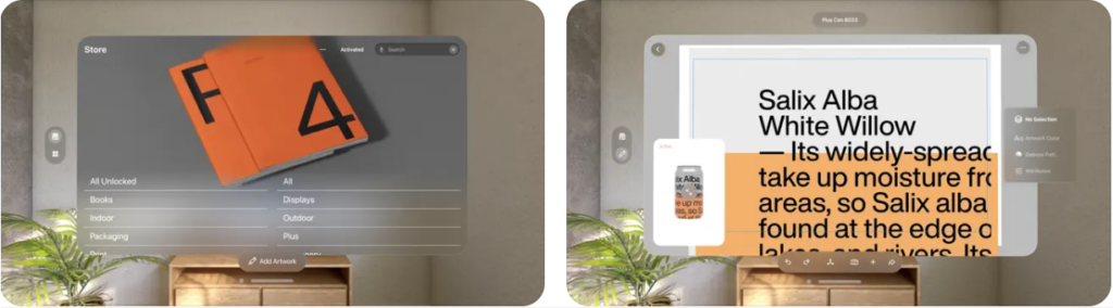 LiveSurface Vision vision pro app