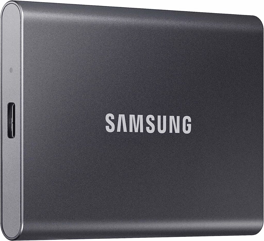 Best External SSD For 14-inch MacBook Pro: SAMSUNG SSD T7 Portable External Solid State Drive