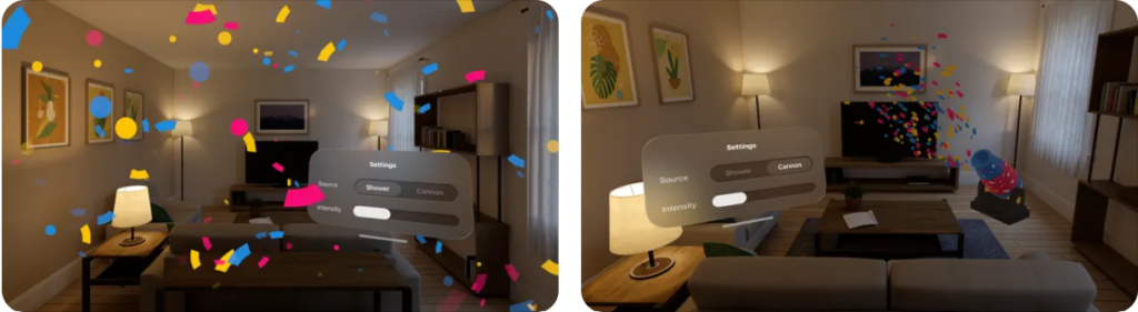 Spatial Sprinkles Vision Pro app