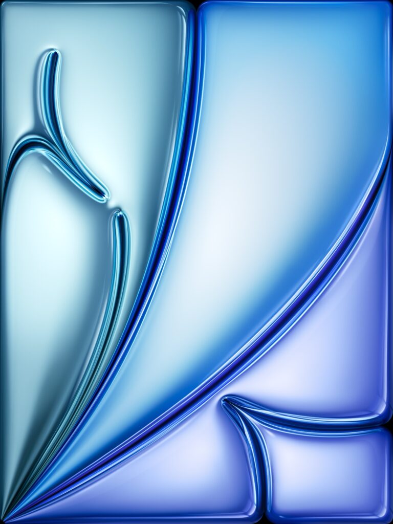 iPad Air 6 Official Wallpaper Blue