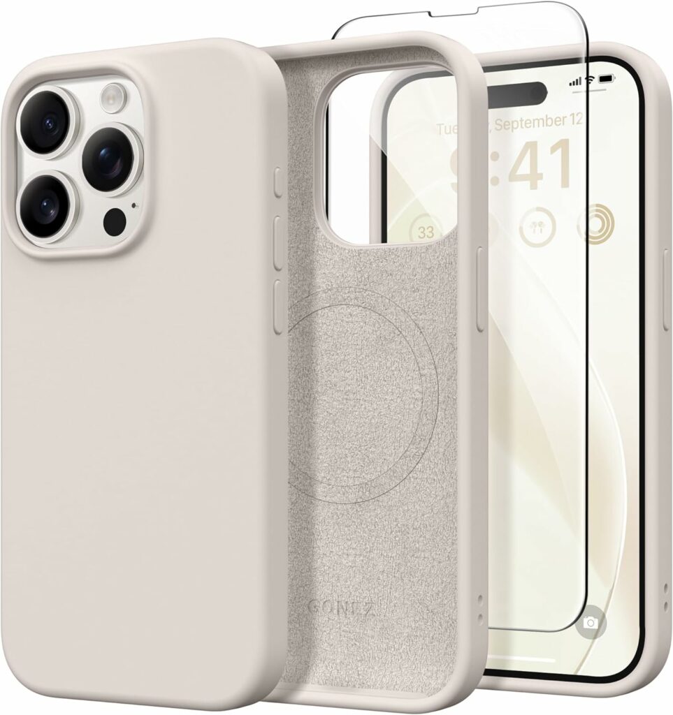 GONEZ for iPhone 15 Pro Max Case Silicone