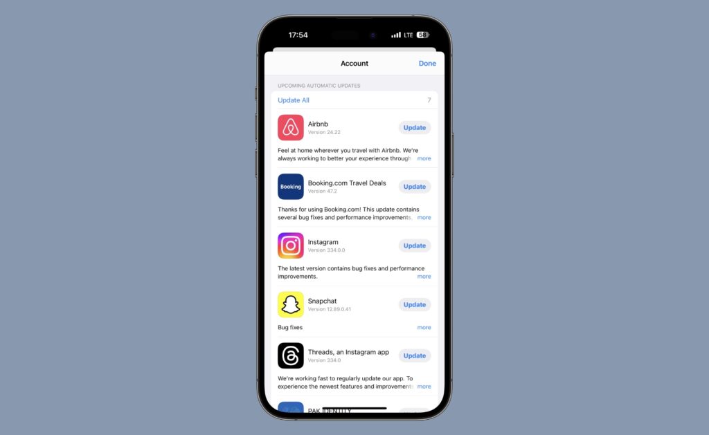 Automatic App Update Download