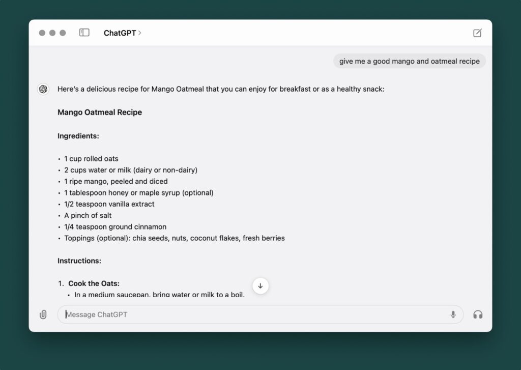ChatGPT for Mac