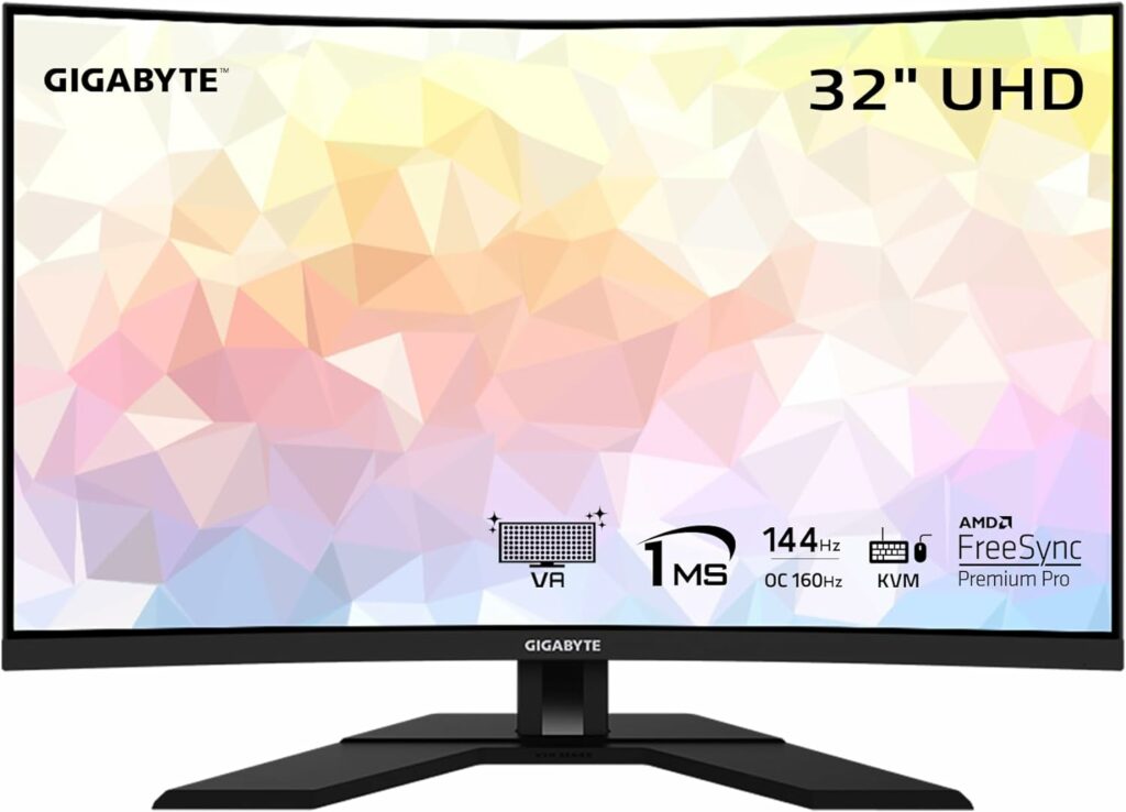 GIGABYTE 32" 4K UHD Curved Gaming Monitor