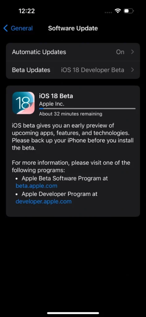 Download iOS 18 beta