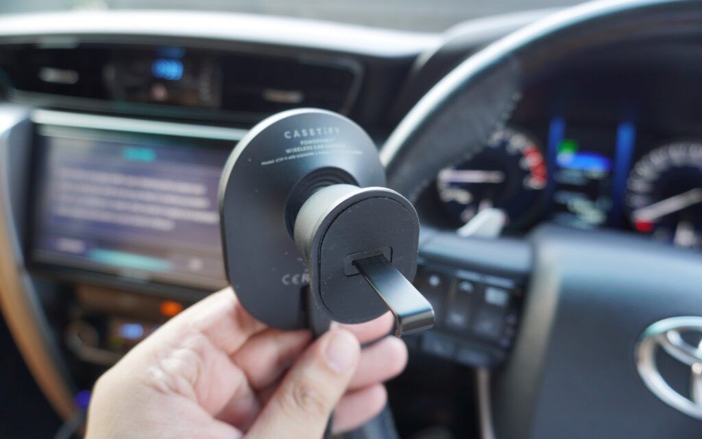 CASETiFY PowerThru Wireless Car Charger from back