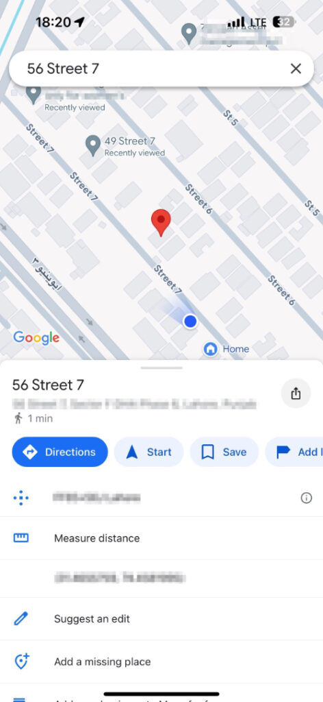 Drop a pin in Google Maps