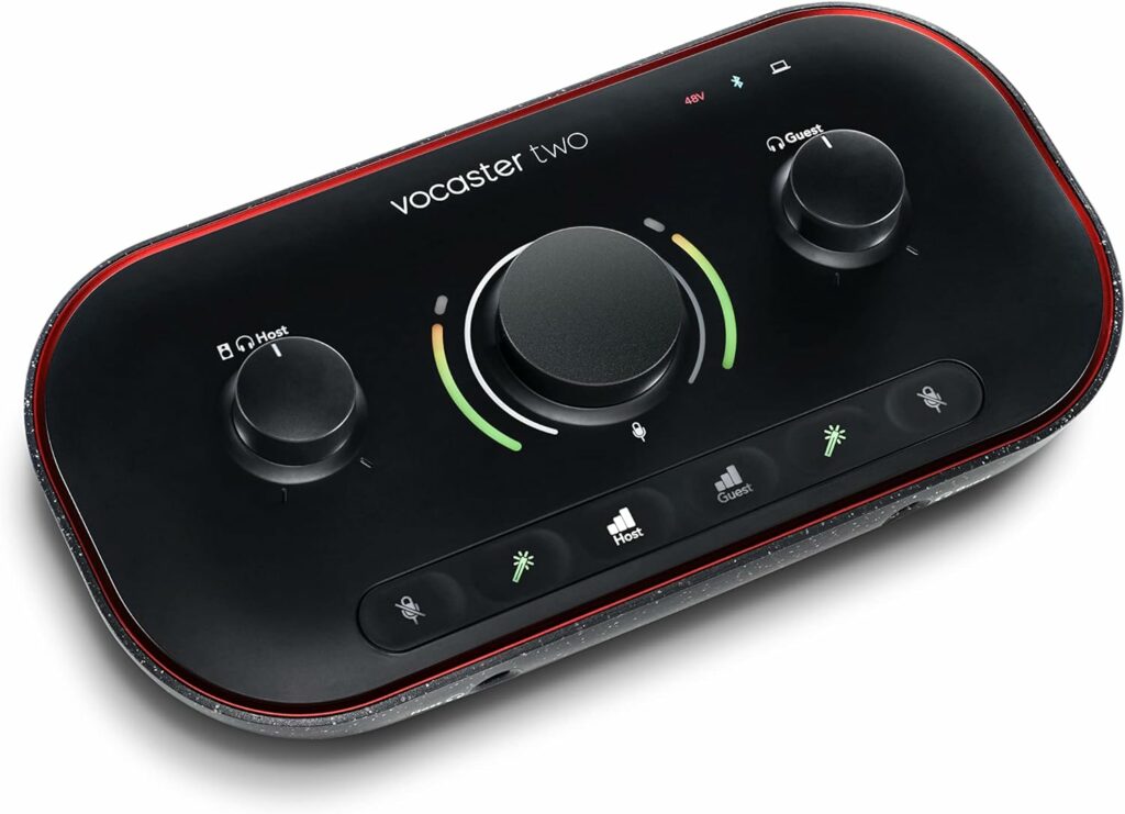 Focusrite Vocaster Two USB-C Podcasting Audio Interface