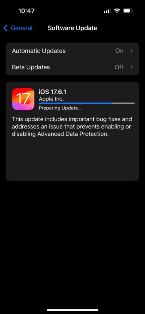 Download iOS 17.6.1 update