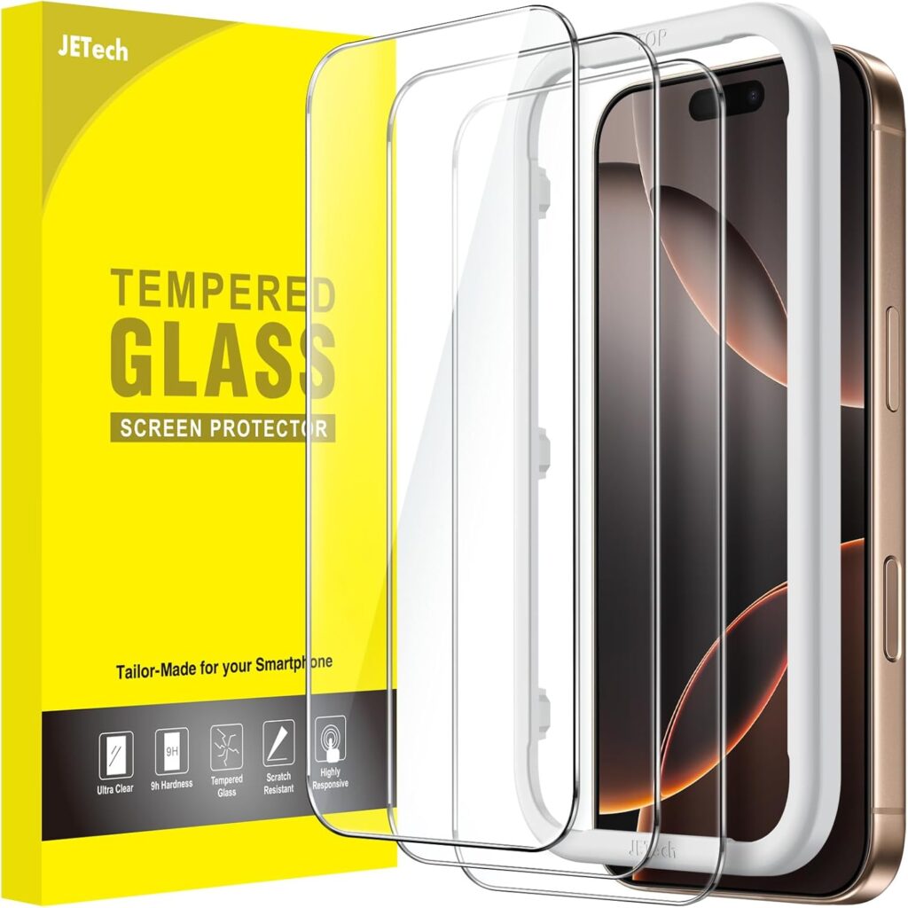JETech Screen Protector For iPhone 16 Pro Max