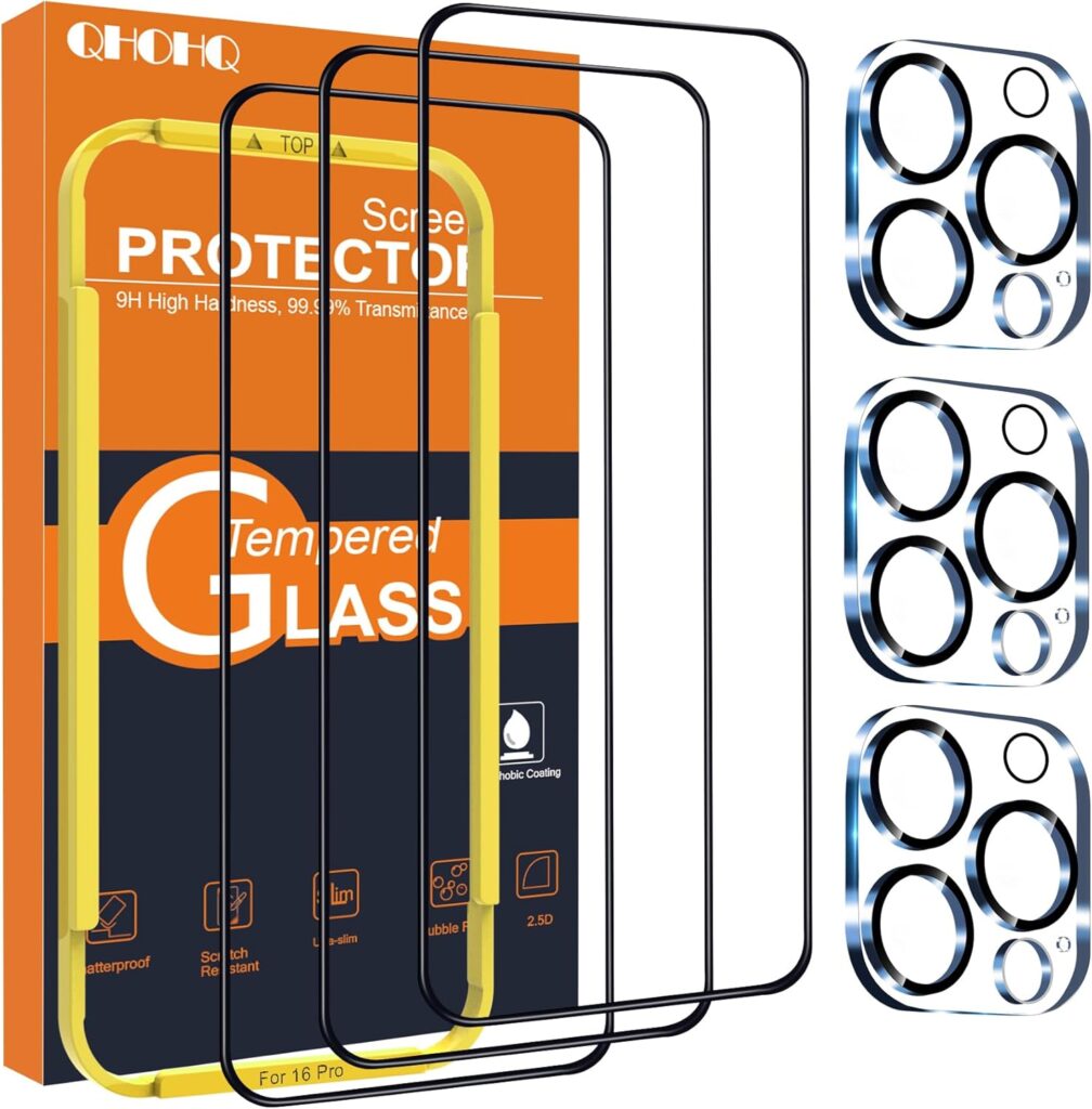 QHOHQ for iPhone 16 Pro Screen Protector