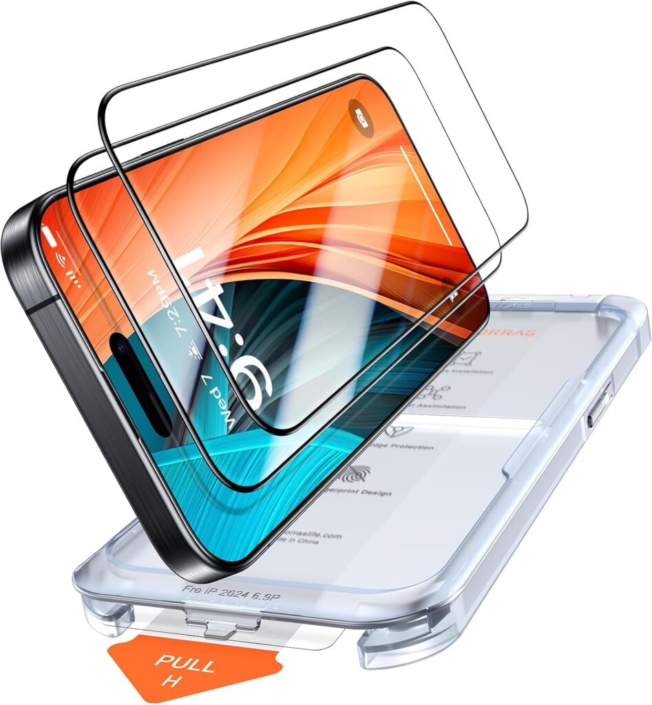 TORRAS Military-Grade iPhone 16 Pro Screen Protector
